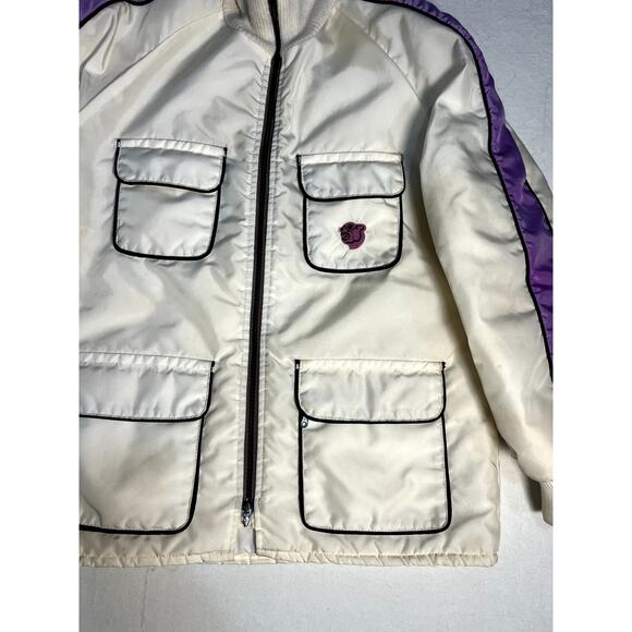 Vintage 70's ARCTIC Wear Womens White Ski and Snow Jacket Coat Size Large - Picture 2 of 13